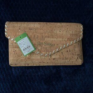 NWT Lily Pulitzer Cork Clutch